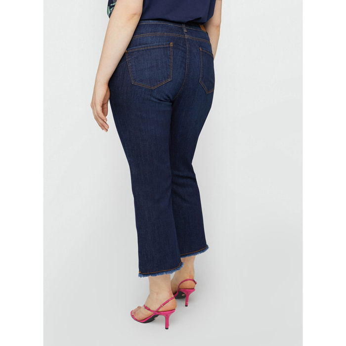 Fiorella Rubino - Jeans kick flare dark blu - Blu