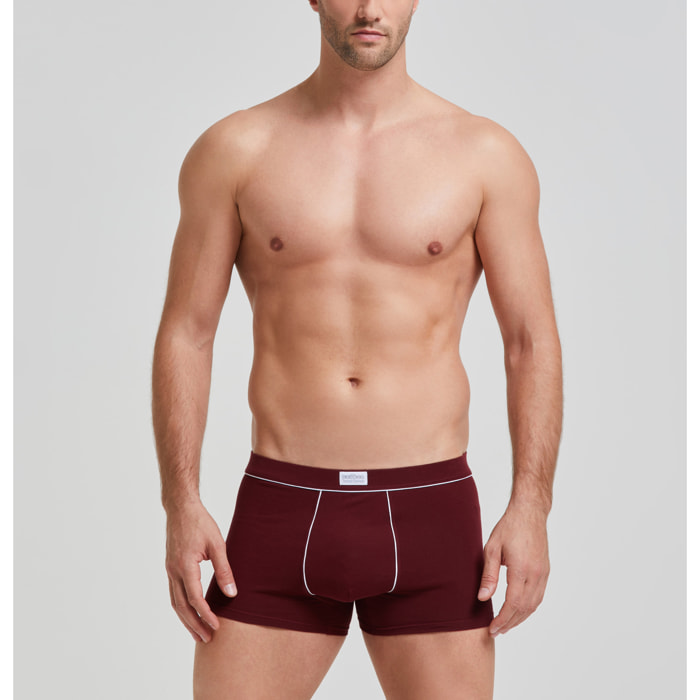 Boxer cotone con dettagli a contrasto