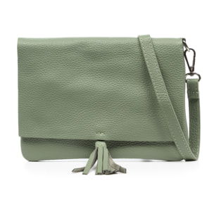 Andorno borsa a tracolla donna. Pelle autentica finitura Dollaro