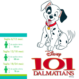 Costume Disney Dalmata Carica Dei 101 Bambino