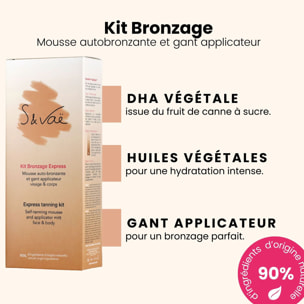 Bronzage Visage & Corps - Kit Autobronzant 150 ml + Gant