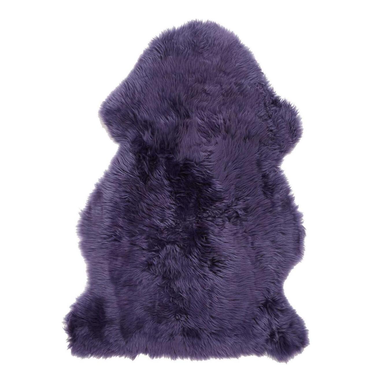 Tapis peau de mouton longs poils shaggy en laine DIBI