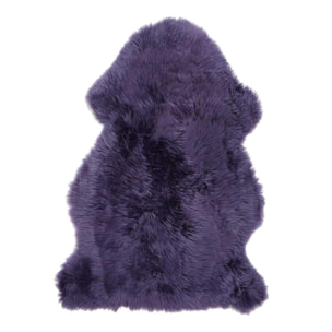 Tapis peau de mouton longs poils shaggy en laine DIBI