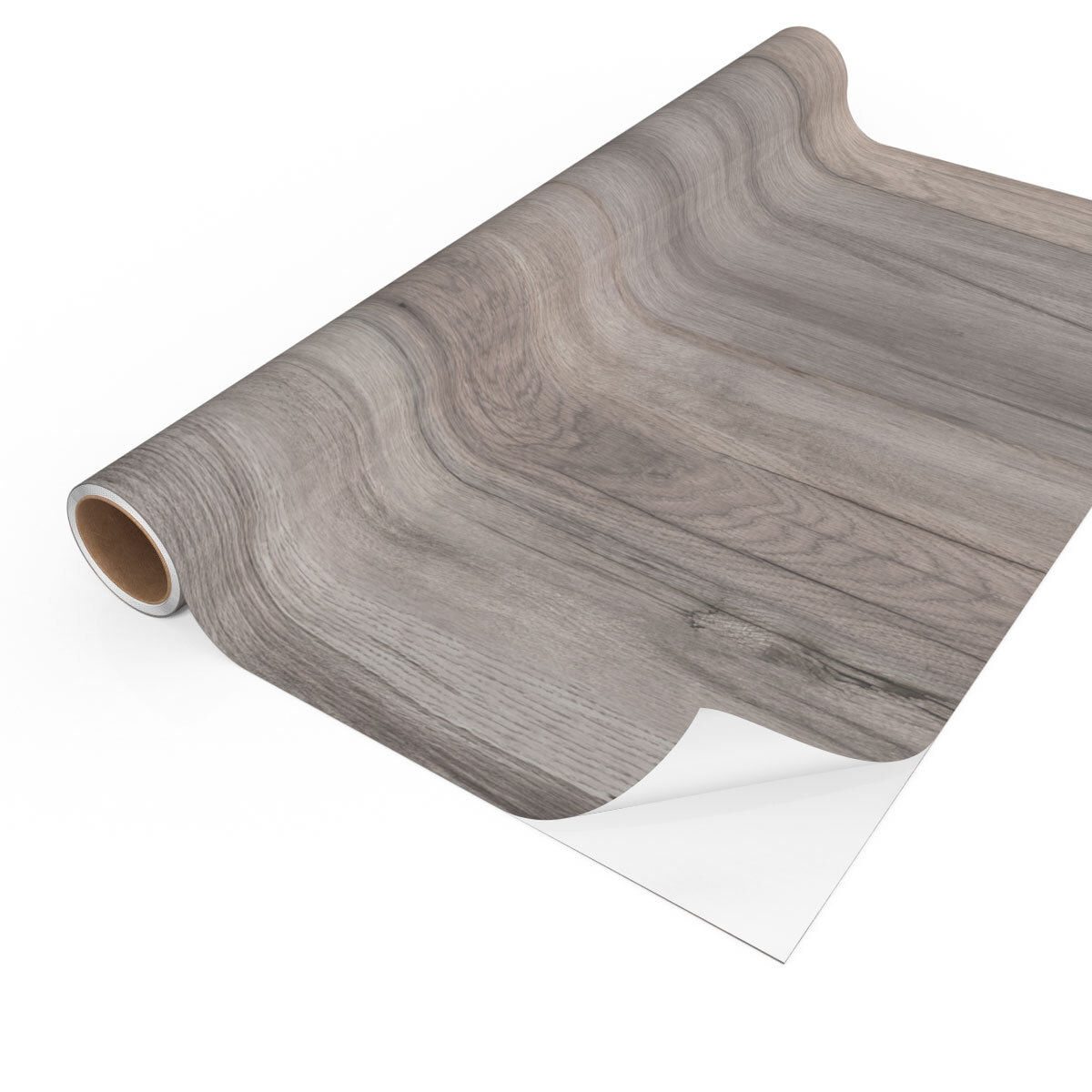 Rouleau revêtement adhésif vinyle au mètre - Sticker lavable Cuisine Meuble Armoire Porte - BOIS GRIS FONCÉ