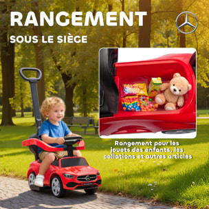 Porteur voiture enfant Mercedes-Benz classe C évolutif 18-36 mois effets sonores rouge