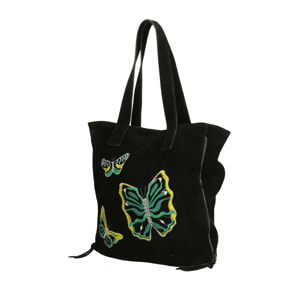 Borsa a spalla  da donna In Vera pelle Made in Italy 35x30x7 cm