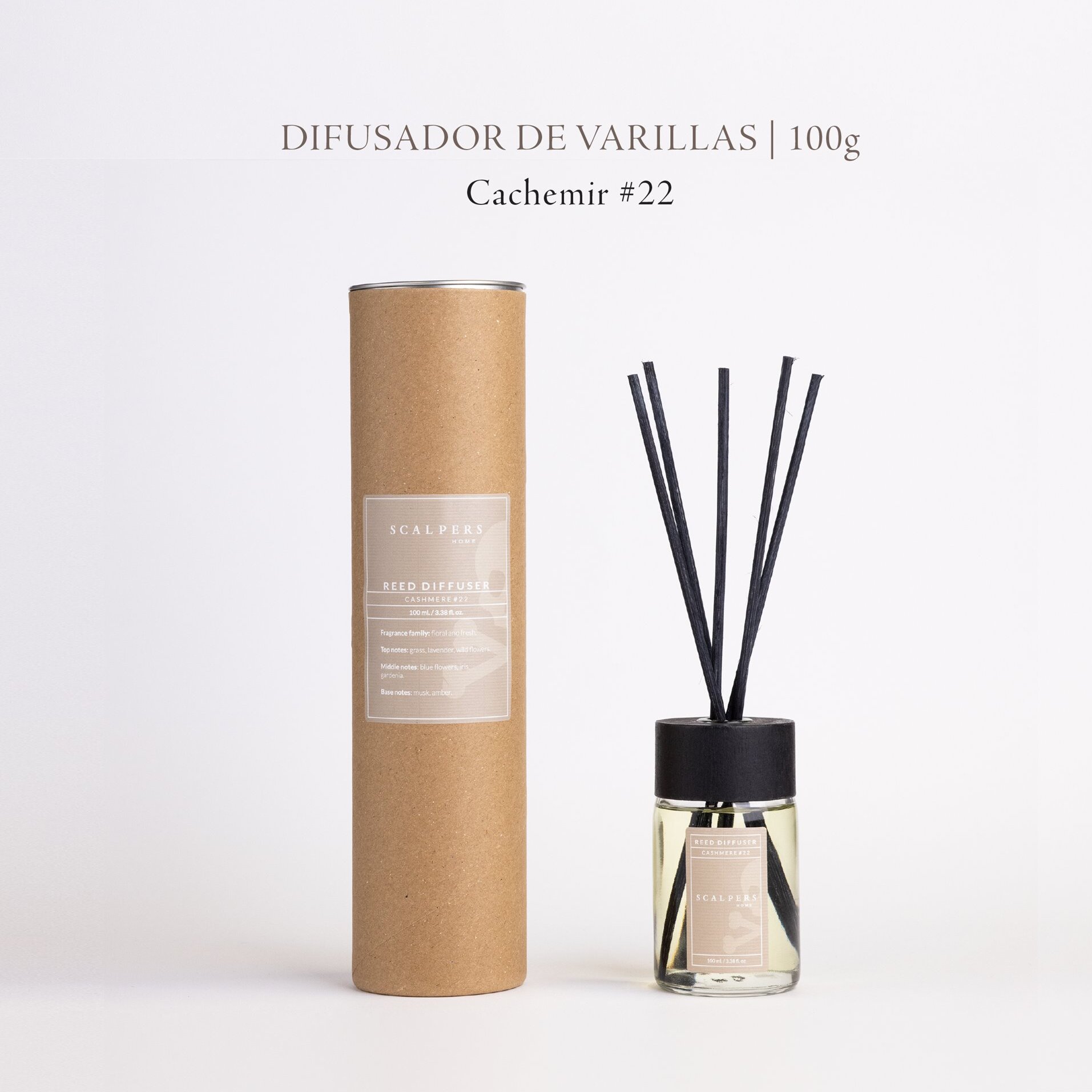 Difusor de varillas 100ml aroma cachemir scalpers home