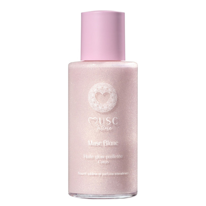 Musc Blanc - Huile Glow Pailletée Corps 100 ml