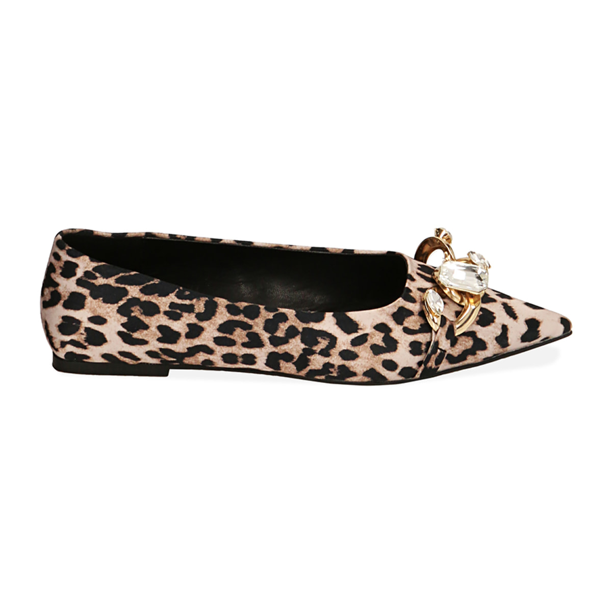 Ballerine leopard in raso