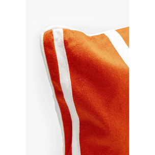 Coussin Arty orange et blanc Kare Design