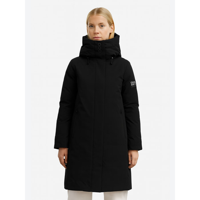 Abrigo para mujer ECOON Bayona Long jacket - Negro