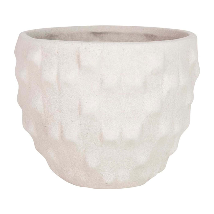 Macetero Cerámica Beige 20x20x18 Cm
