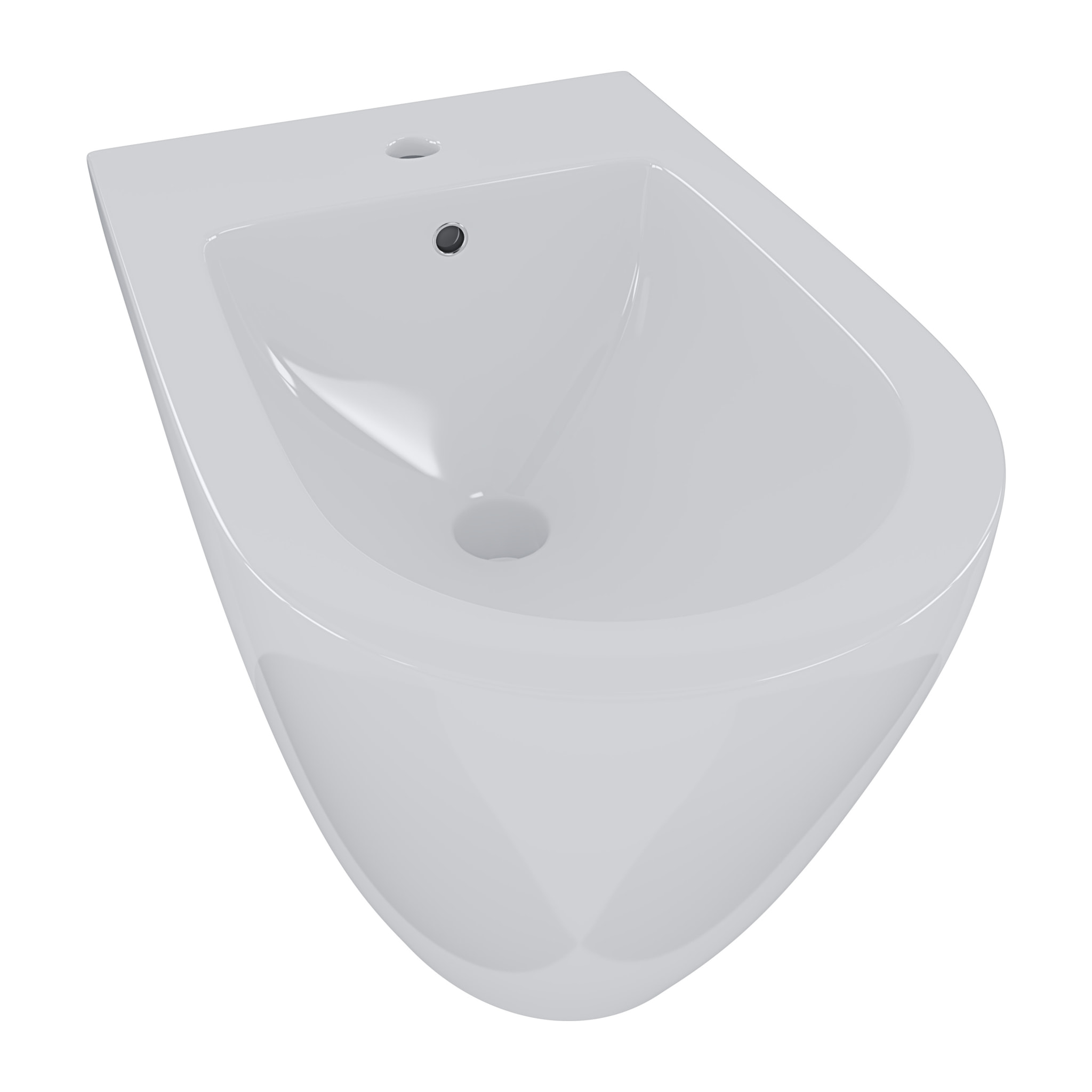 Coppia Sanitari Filomuro Filo Muro Vaso WC Rimless Senza Brida E Bidet Design Moderno In Ceramica Copriwater Chiusura Soft Close Rallentata Bianco