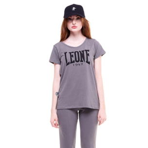 T-shirt da donna maniche corte logo grande Welcome Back
