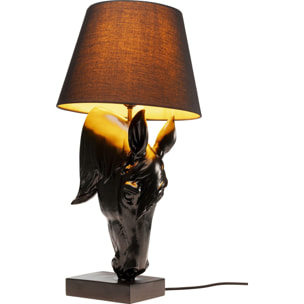 Lampe tête de cheval noire Kare Design