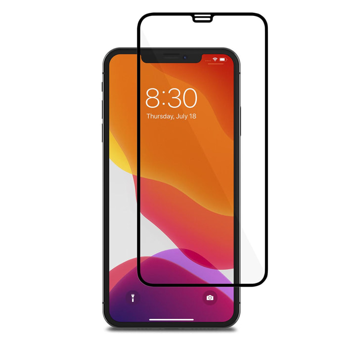 Protector de pantalla de cristal templado 2.5D con borde en color para iPhone X / XS / 11 Pro