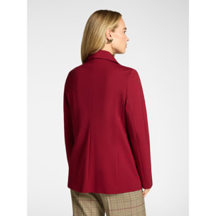 Elena Mirò - Blazer misto viscosa monopetto - Bordeaux