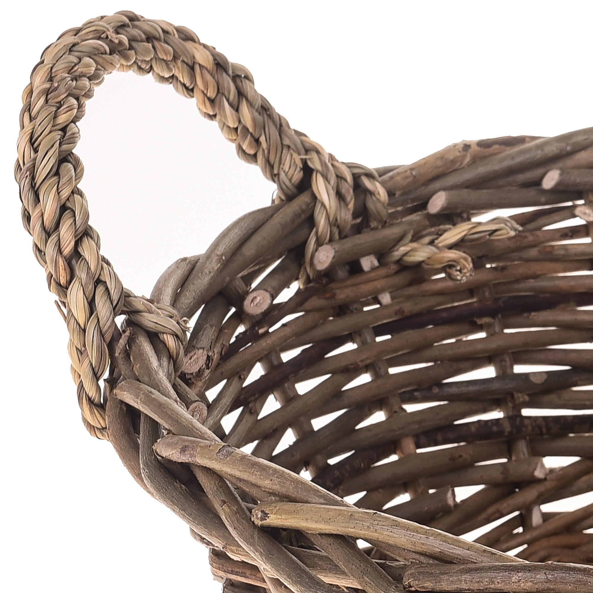 Cesto Rotondo Nat.Willow diametro 35X13 Cm - Pezzi 3 - 35X13X35cm - Colore: Altro - Bianchi Dino - Articoli Natalizi