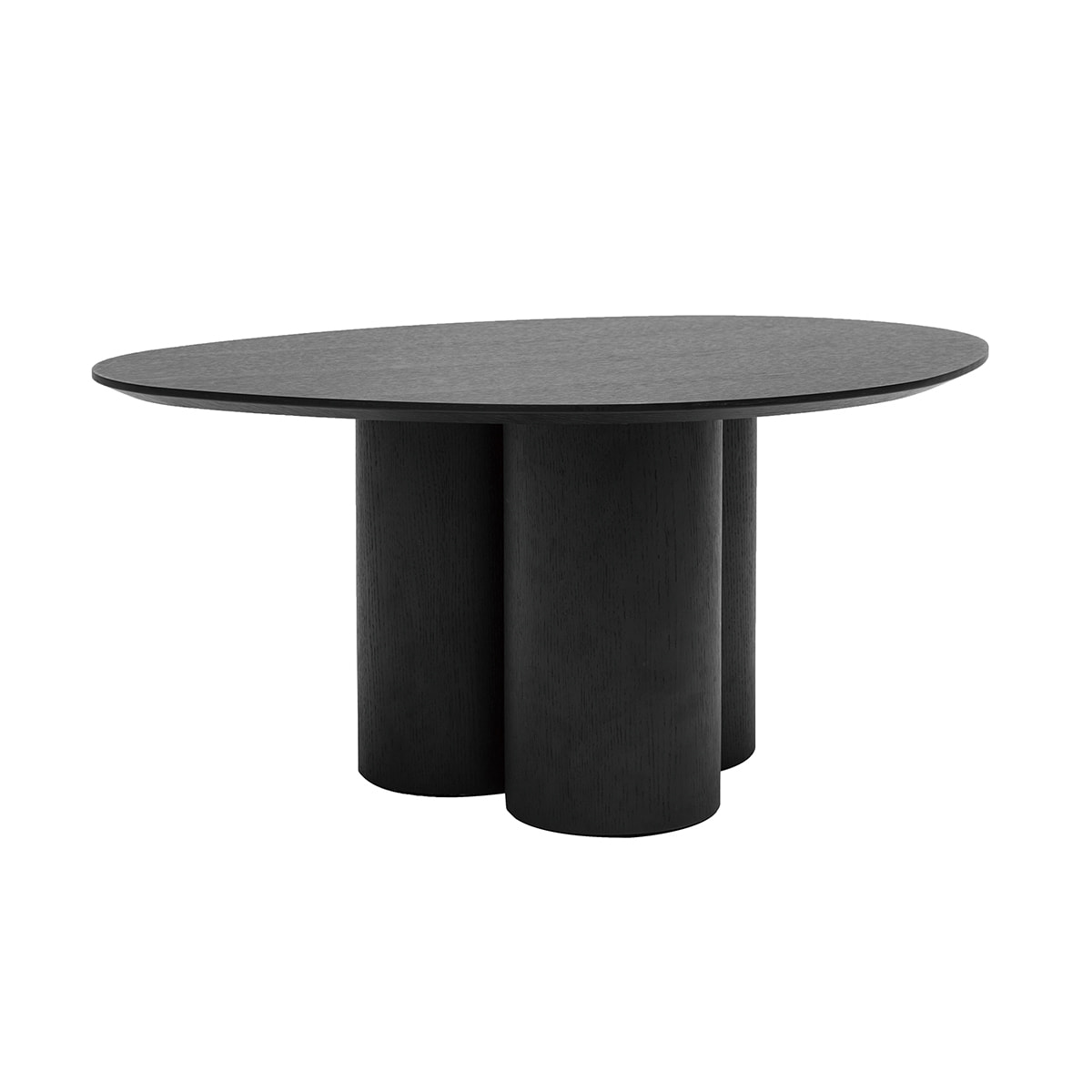 Table basse design bois noir L78 cm HOLLEN