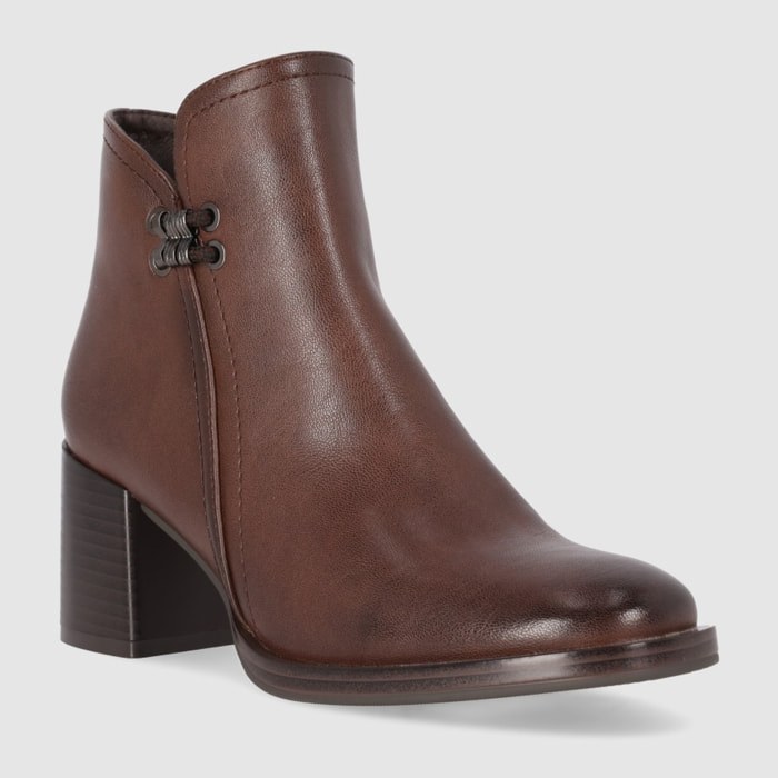 Botines - Marron - Tacón: 5 cm