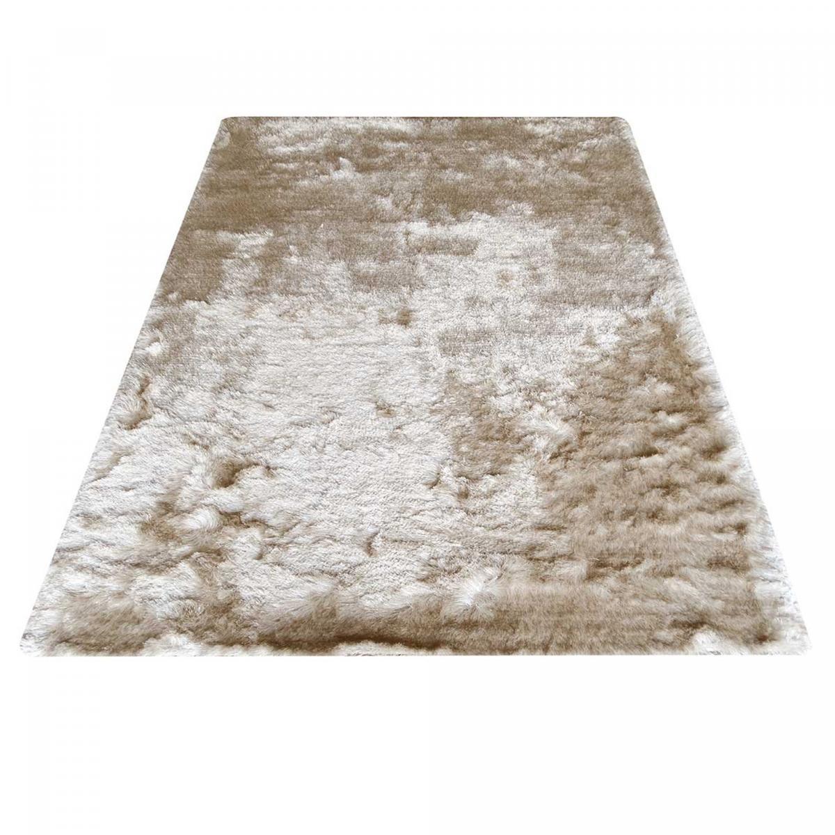 Tapis shaggy fait main motif uni MOODIL