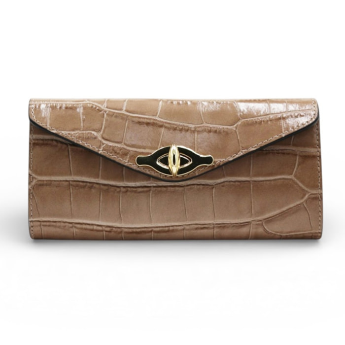 Portafoglio Cheval Firenze Marlon Croc Taupe