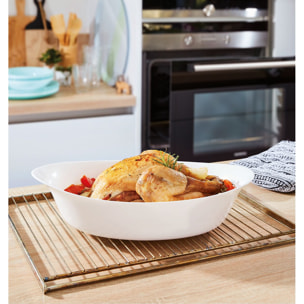 Fuente para horno ovalada blanca 38X23 cm Smart Cuisine Carine - Luminarc