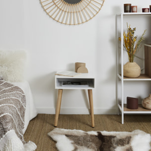 Table De Chevet Niche Blanc