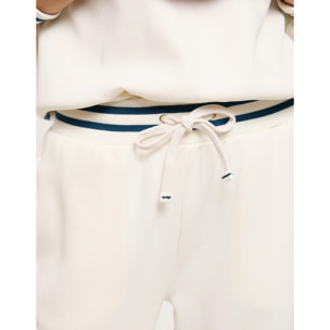 Pantalón del Punto Piqué Blanco - Mitan