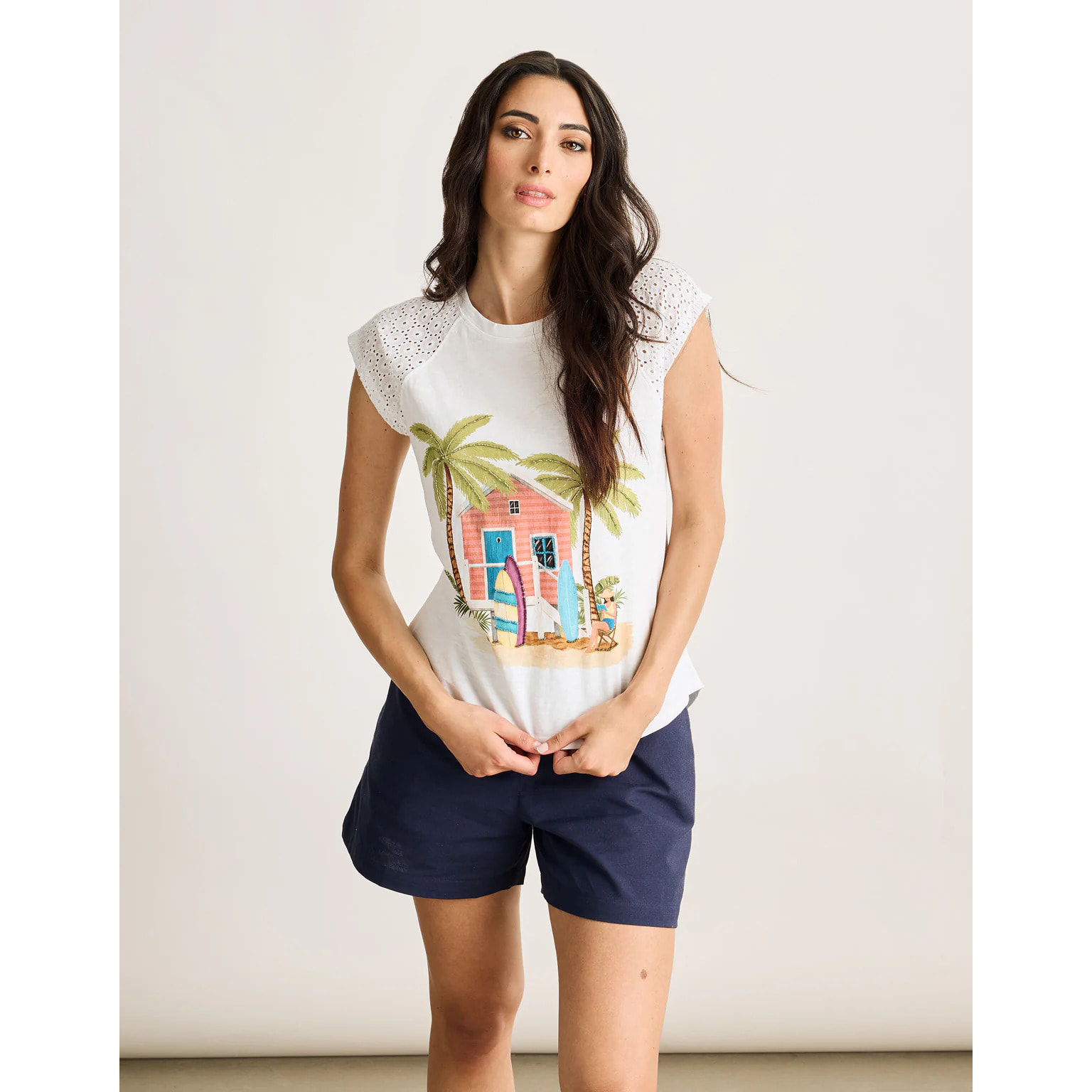 Camiseta Manga Corta Blanco - Surjhaus