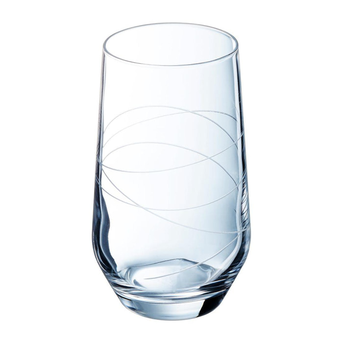 4 verres 40 cl Abstraction - Cristal d'Arques