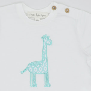 CAMISETA JIRAFA AZUL