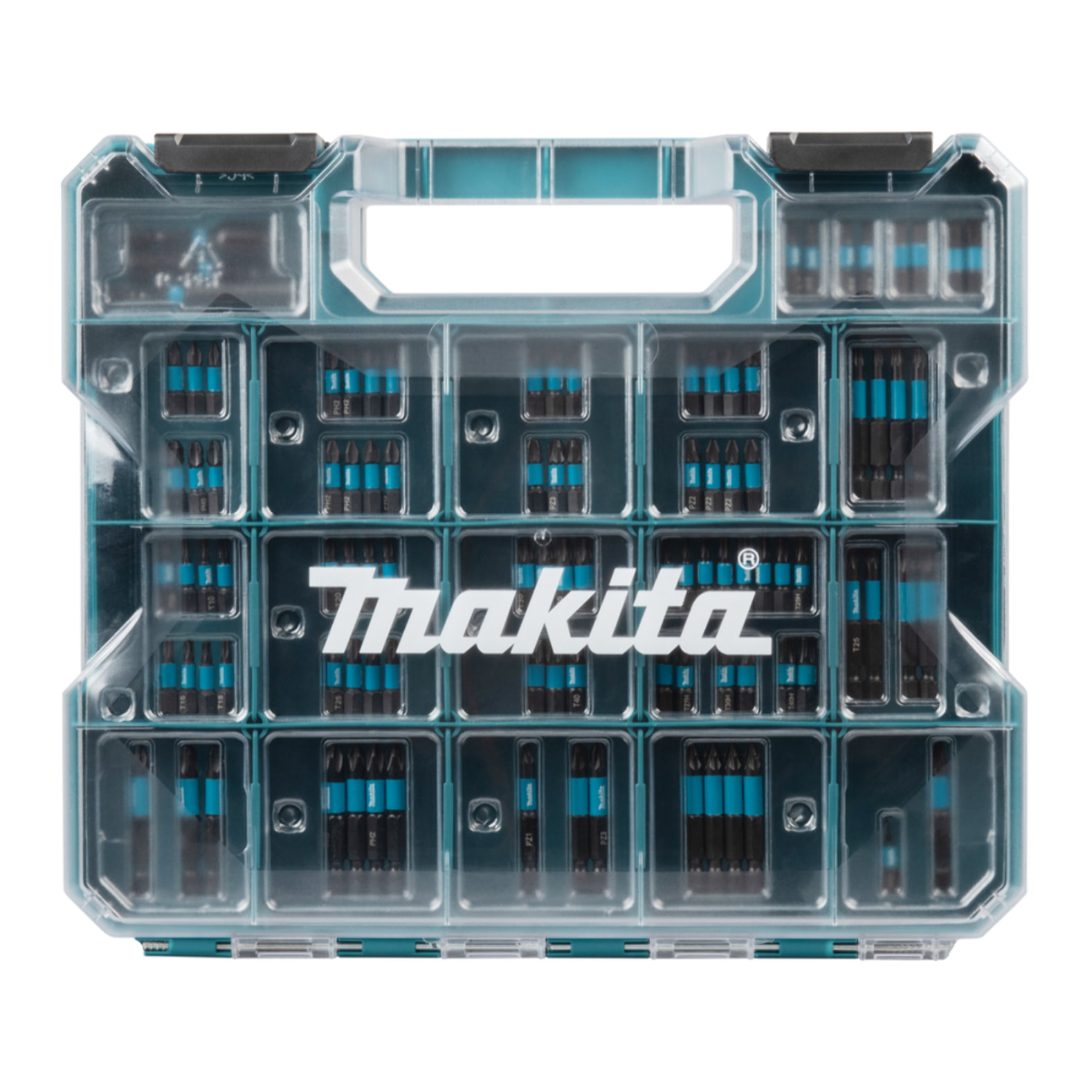 Coffret d'embouts 100 pcs + compartiments de rangement - MAKITA - E-24826