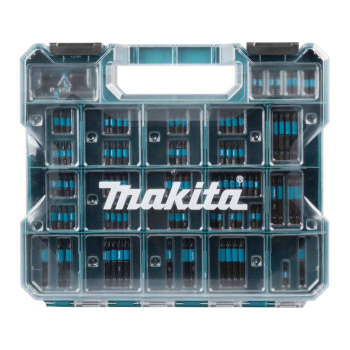 Coffret d'embouts 100 pcs + compartiments de rangement - MAKITA - E-24826