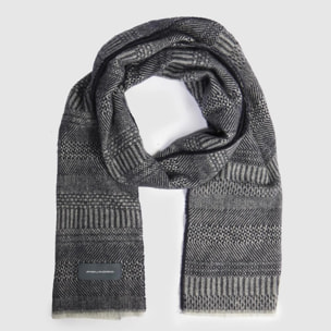 Piquadro Sciarpa in pura lana 100% con motivo district check