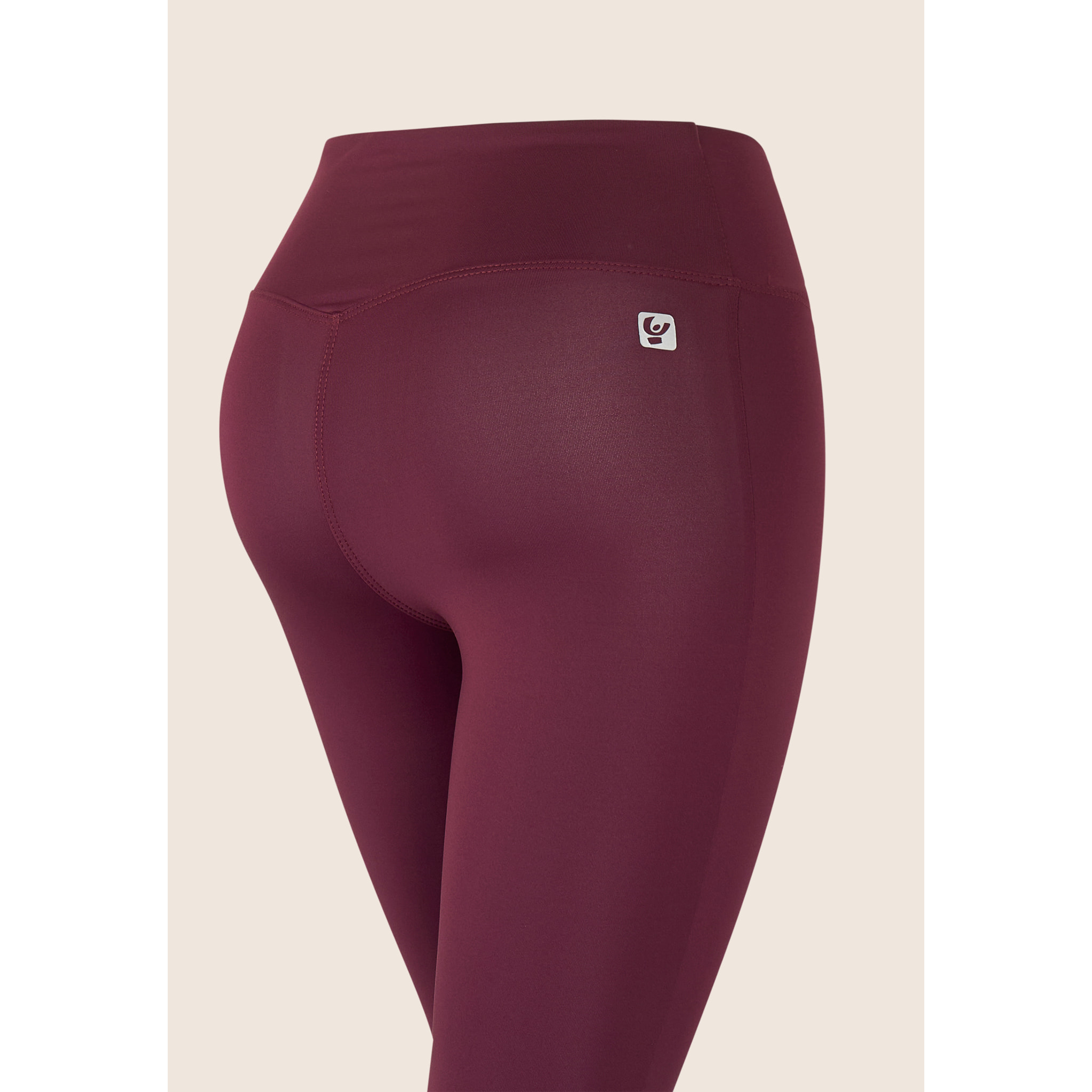 Leggings 7/8 vita incrociata in tessuto tecnico