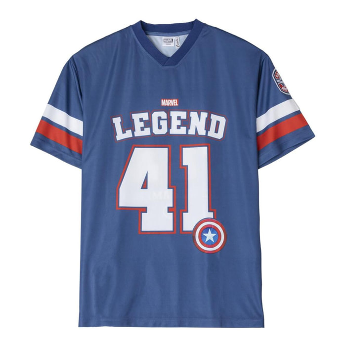 Camiseta Corta Oversize Avengers - Color Azul