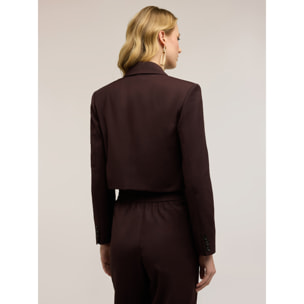 Motivi - Giacca spencer doppiopetto - Marrone