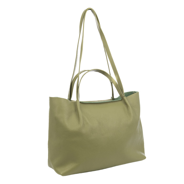 Battaglia Bolso tote Mujer. Piel auténtica Dollaro.