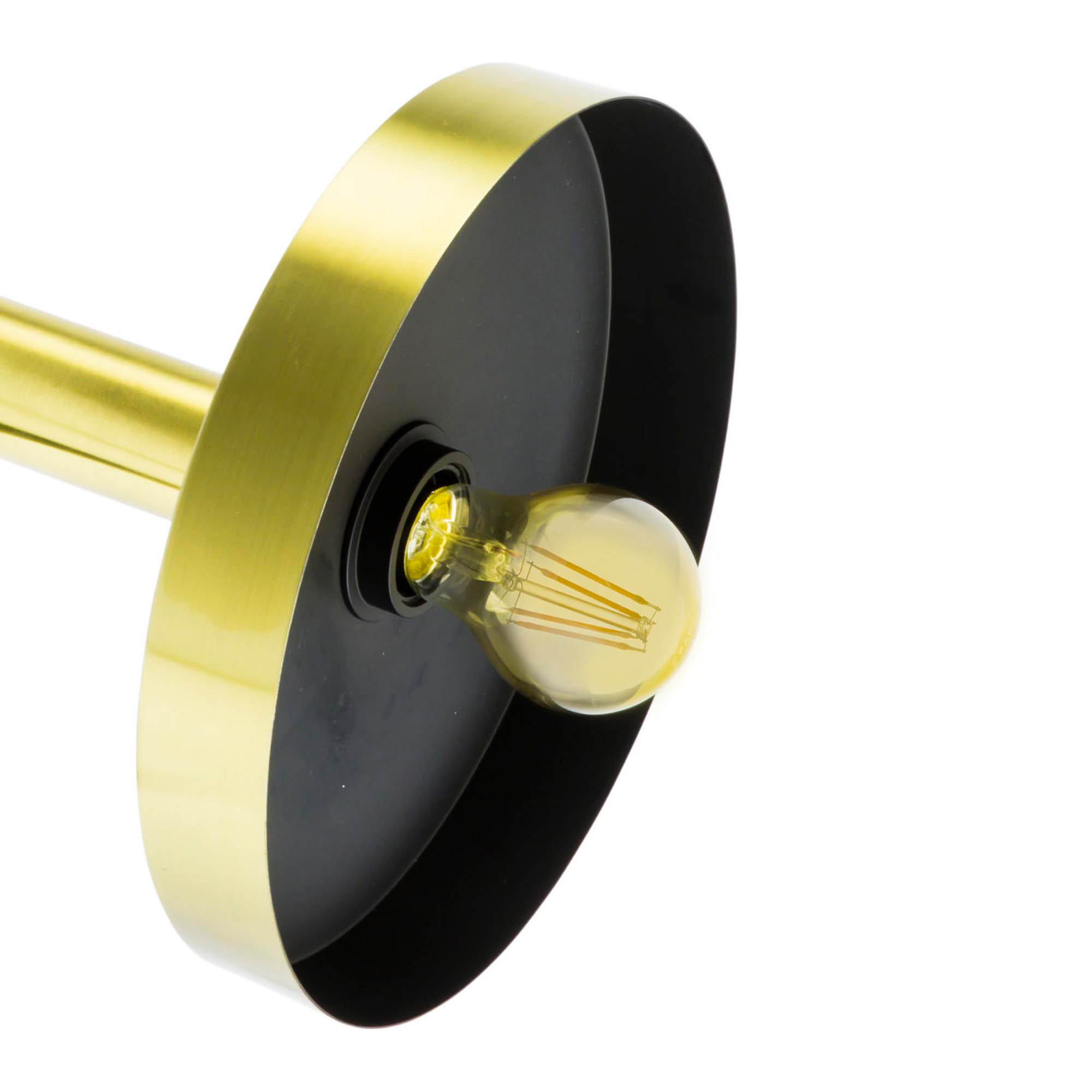 WHIZZ Lampada sospensione/da terra oro/nera