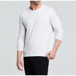 MAGLIA UOMO MANICA LUNGA COTONE FIAMMATO