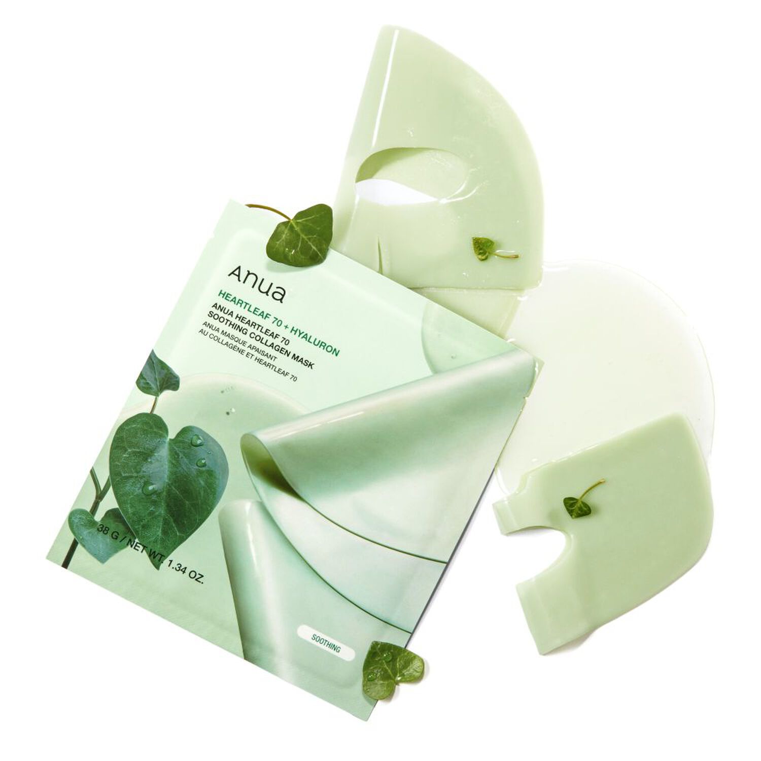 Heartleaf 70 Soothing - Masque Hydrogel Apaisant 4x38g