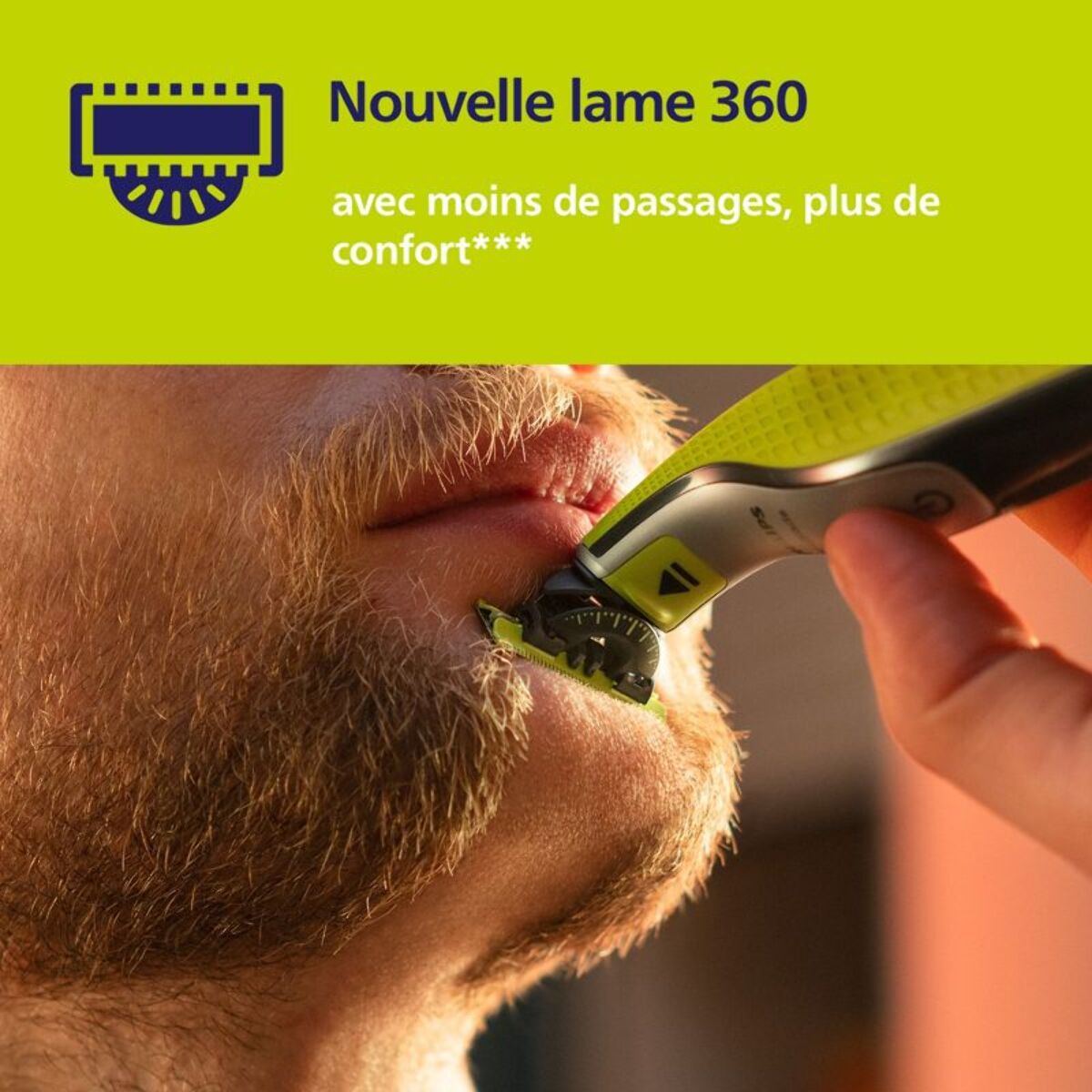 Lame one blade PHILIPS Pour Tondeuse OneBlade QP240/50