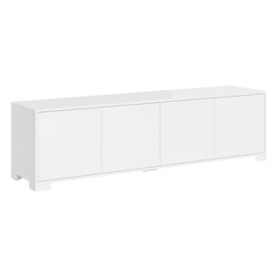 Meuble de TV 4 puertas 172x40x48 cm Lumina blanco brillante