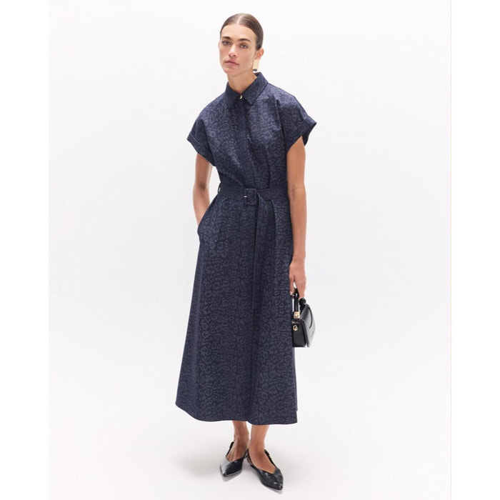 Abito lungo in denim