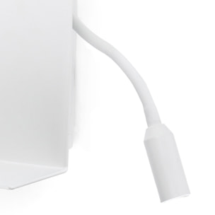 HANDY Lampe applique blanche avec lecteur LED gauche
