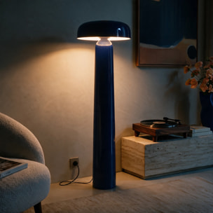 Lampadaire en métal bleu foncé - Livia