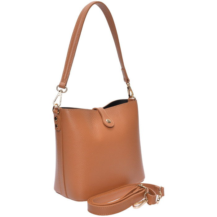 Borsa a mano Anna Luchini Cammello