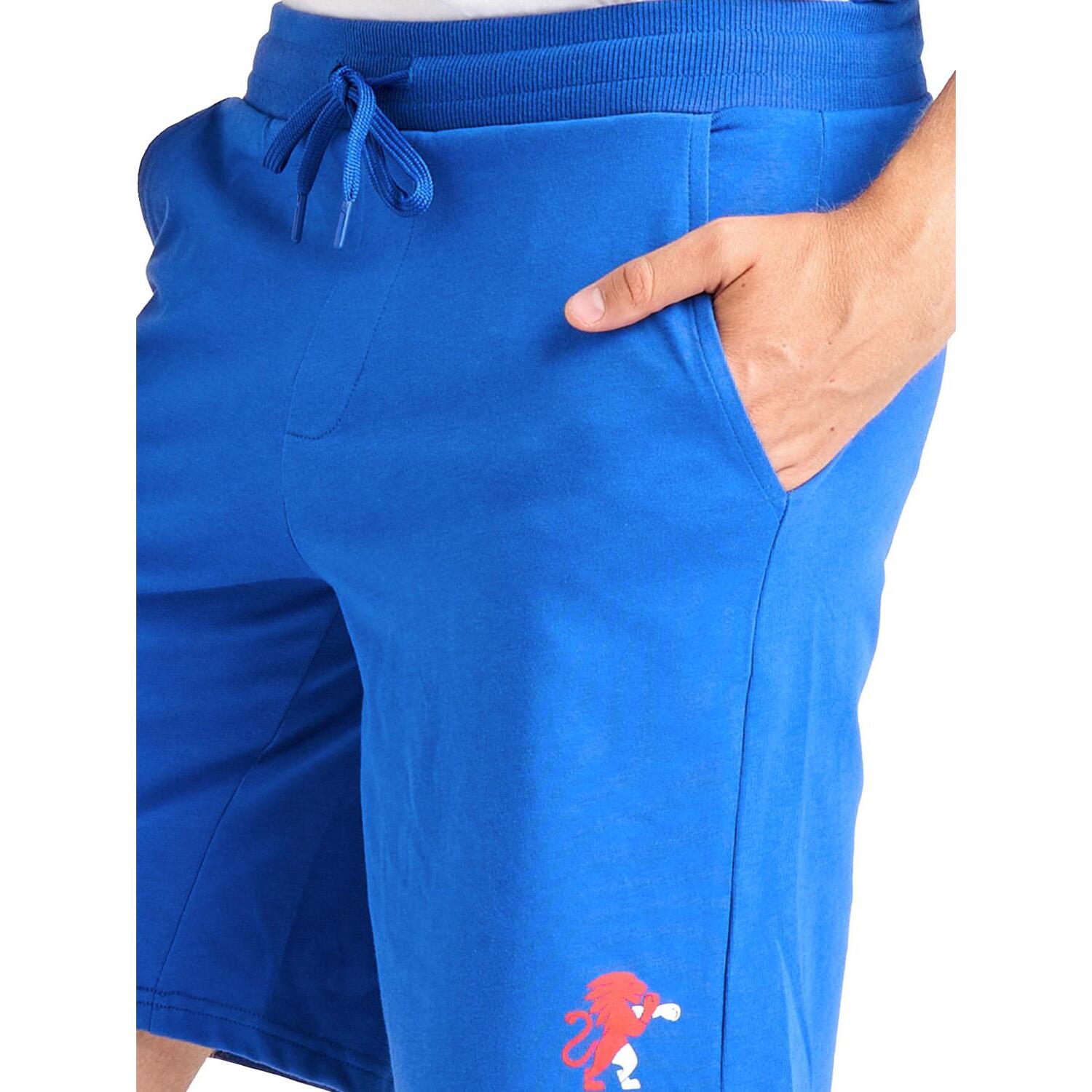 Nuevo Pantalón corto deportivo de punto grueso para hombre