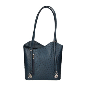 Zaino da donna in vera pelle - Modello Charlotte - 28.0 x 25.0 x 9.0 cm
